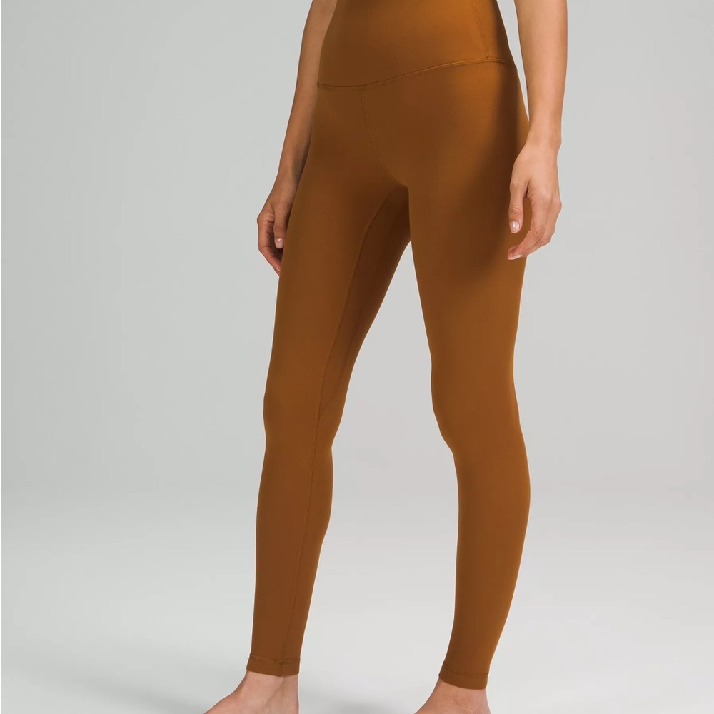 Lululemon Align Super High Rise Pant 28” Copper Brown Size 8